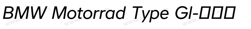 BMW Motorrad Type Gl字体转换 BMW Motorrad Type Gl字体转换